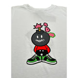 Imomi T-Shirt Girocollo tinta unita con Stampa Bianco per Bambino SS23IK019 BIANCO IMOMI 