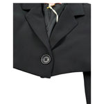 Imperial Giacca Tinta Unita Modello Crop per Bambina JB19132G75 NERO IMPERIAL 