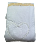 Isabel & Martinez Coperta Tinta Unita con Ricami per Neonata IM25N407 BIANCO ISABEL & MARTINEZ 