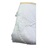 Isabel & Martinez Coperta Tinta Unita con Ricami per Neonata IM25N407 BIANCO ISABEL & MARTINEZ 