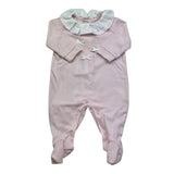 Isabel & Martinez Tutina Manica Lunga Tinta Unita con Ricami per Neonata IM25N409 ROSA ISABEL & MARTINEZ 
