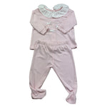 Isabel & Martinez Complet 2 Pezzi Shirt-Ghettina Tinta Unita per Neonata IM25N410 ROSA ISABEL & MARTINEZ 
