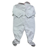 Isabel & Martinez Tutina Manica Lunga Tinta Unita con Ricami per Neonata IM25N435 BIANCO ISABEL & MARTINEZ 