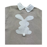 Isabel & Martinez Pagliaccetto Mezza Manica Tinta Unita con Colletto per Neonato IM25N538 BEIGE ISABEL & MARTINEZ 