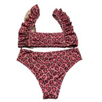 Island Coco Costume 2 Pezzi Fantasia Maculata per Bambina ICJ840J FUXIA ISLAND COCO 