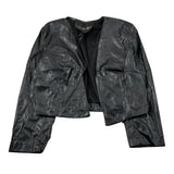 J'Aime' Giubbino In Ecopelle tinta unita Nero per Bambina 4917G NERO J'AIME' 