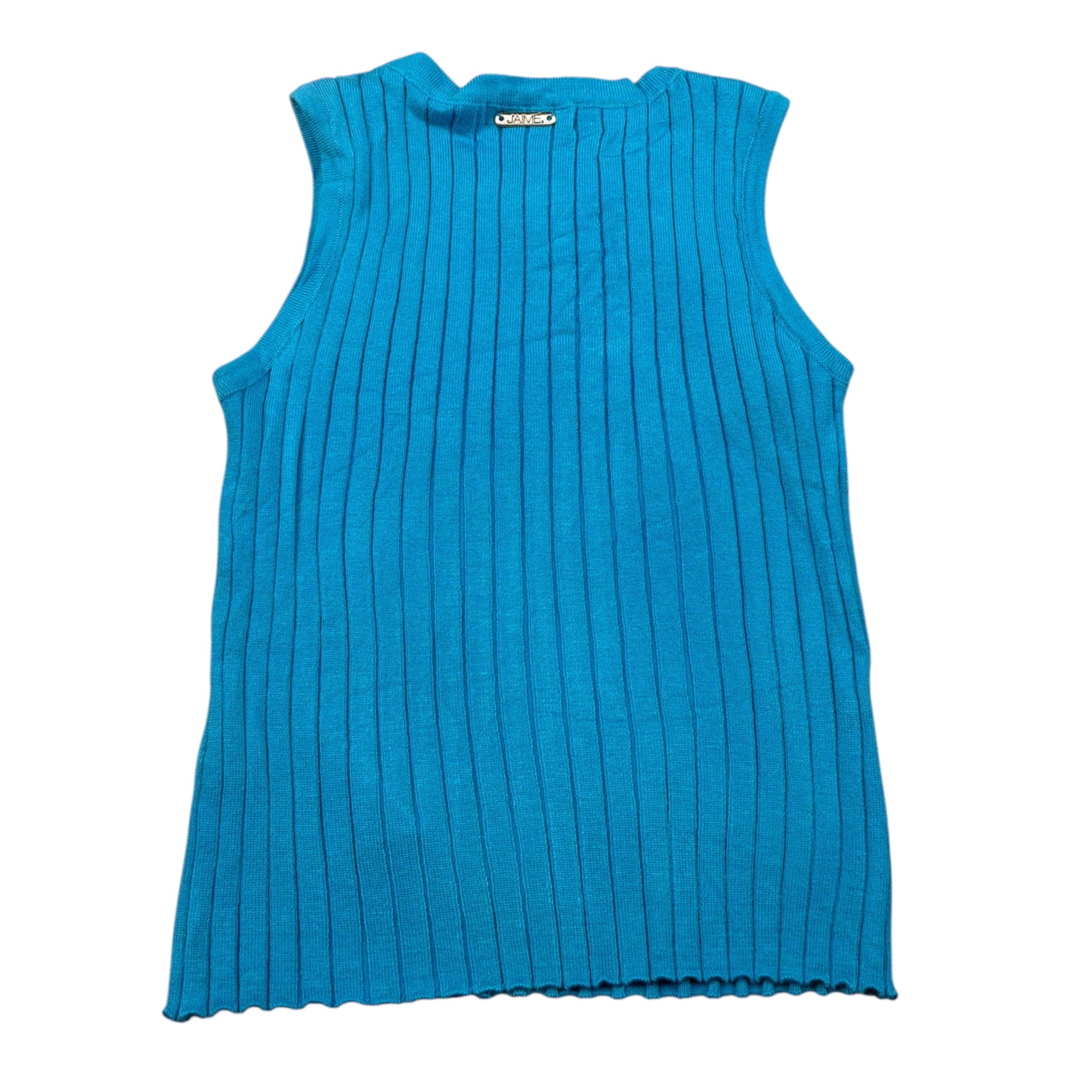 J'Aime' Canotta tinta unita A Costine Turchese per Bambina 5064G TURCHESE J'AIME' 