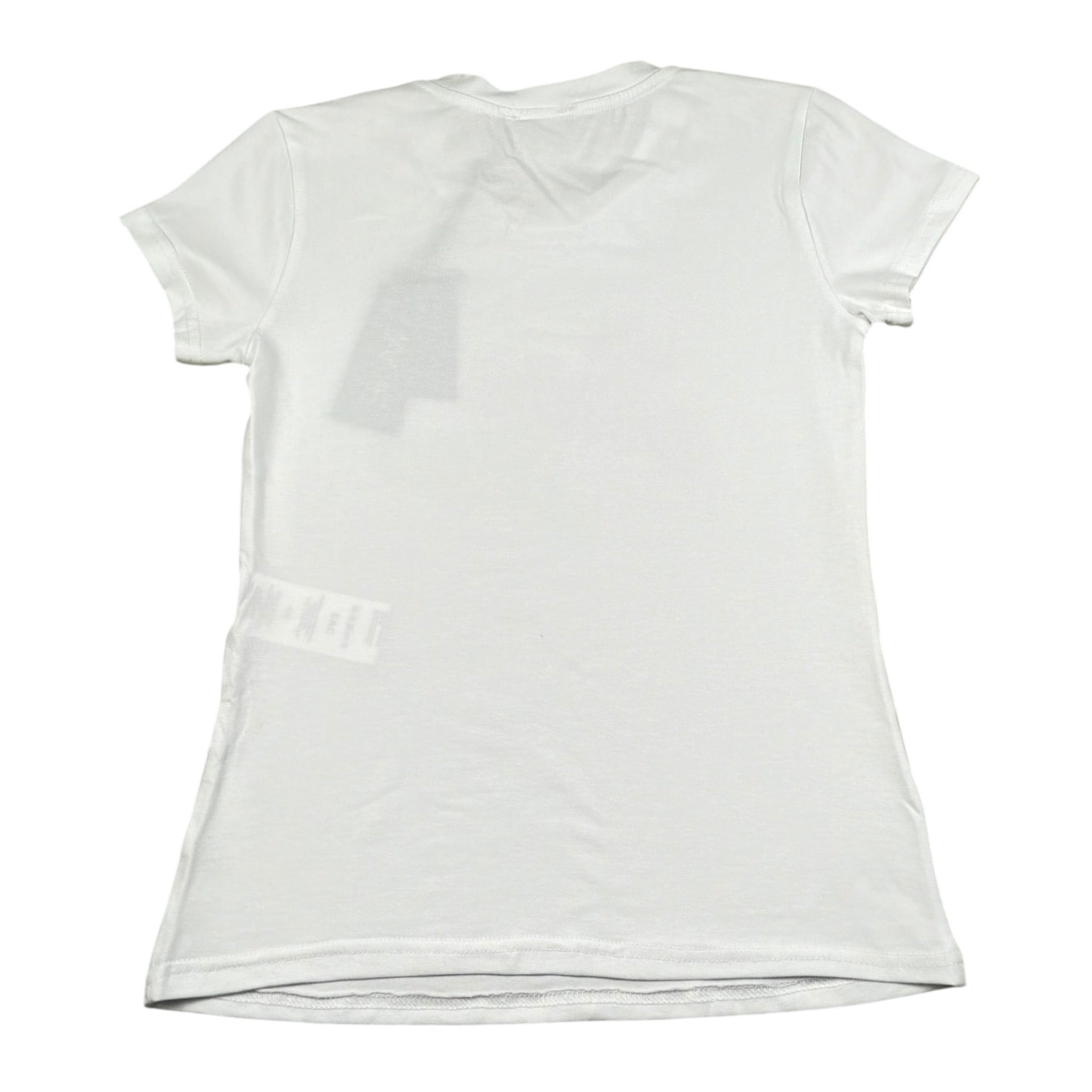 J'Aime' T-Shirt Girocollo tinta unita con Stampa Bianco per Bambina JG407825TS BIANCO J'AIME' 