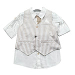 Jacques & Monique Completo 3 Pezzi Cravatta-Gilet-Camicia per Bambino JM1333B BIANCO JACQUES & MONIQUE 
