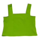 Janice Top Tinta Unita con Zip Retro per Bambina JN508R VERDE JANICE 