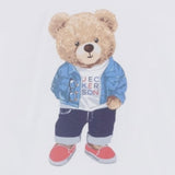 Jeckerson T-Shirt Girocollo Tinta Unita con Stampa per Bambino 520TJMBS25 BIANCO JECKERSON 