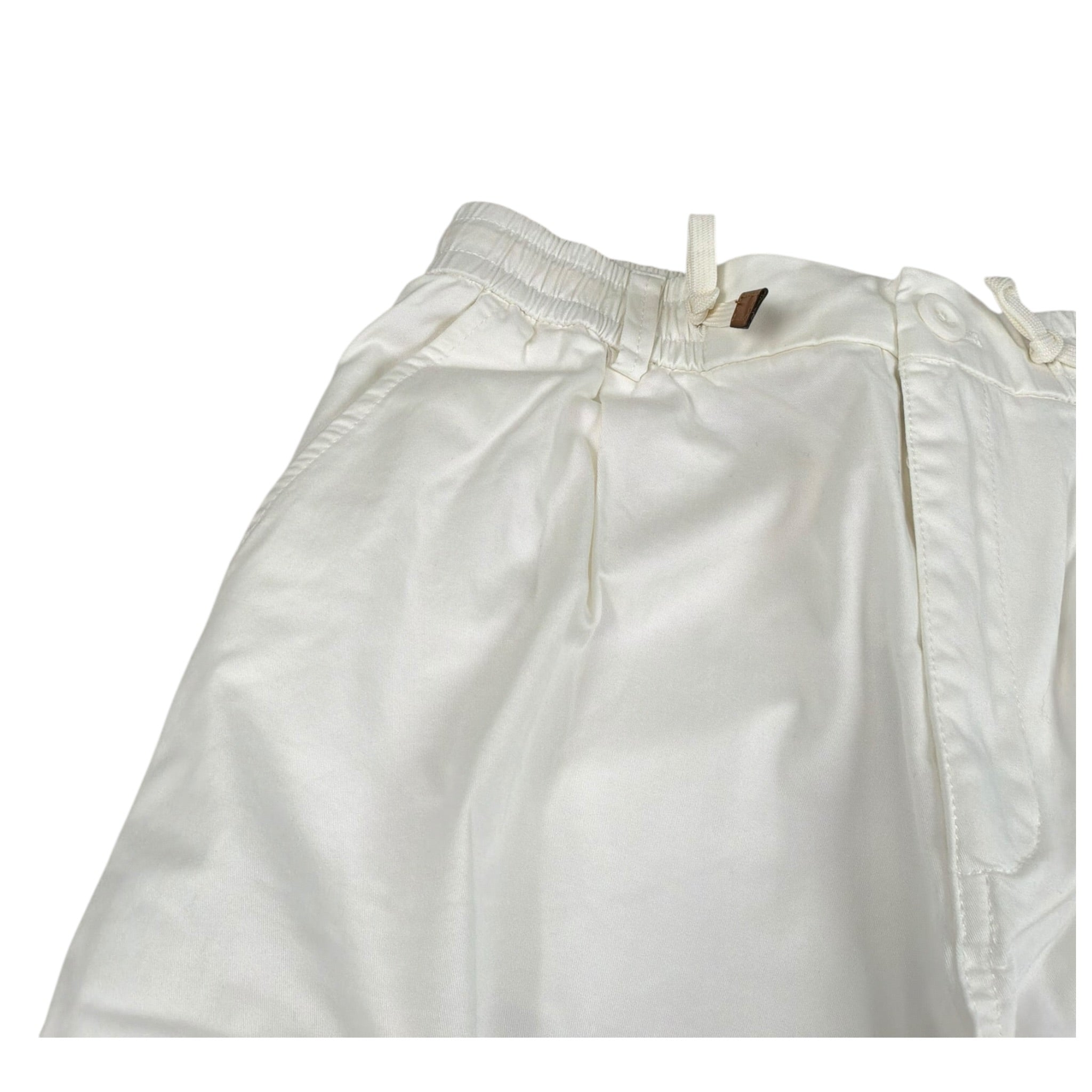Jeckerson Pantalone Tinta Unita con Elastico In Vita per Bambino J3872 BIANCO JECKERSON 