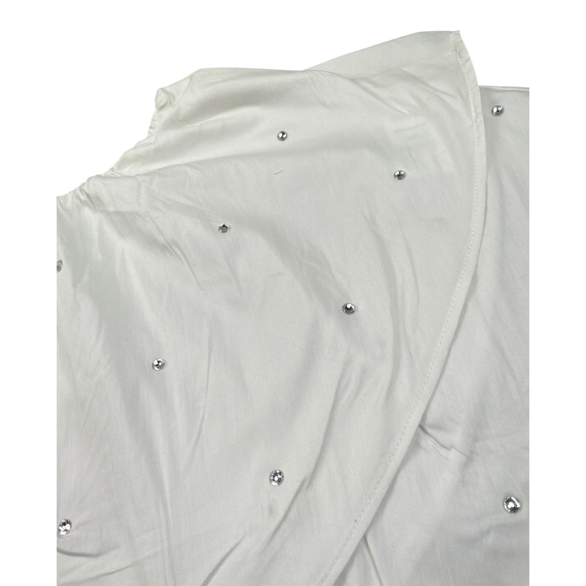Jijil Top tinta unita con Brillantini Bianco per Bambina JE23GO073 BIANCO JIJIL 