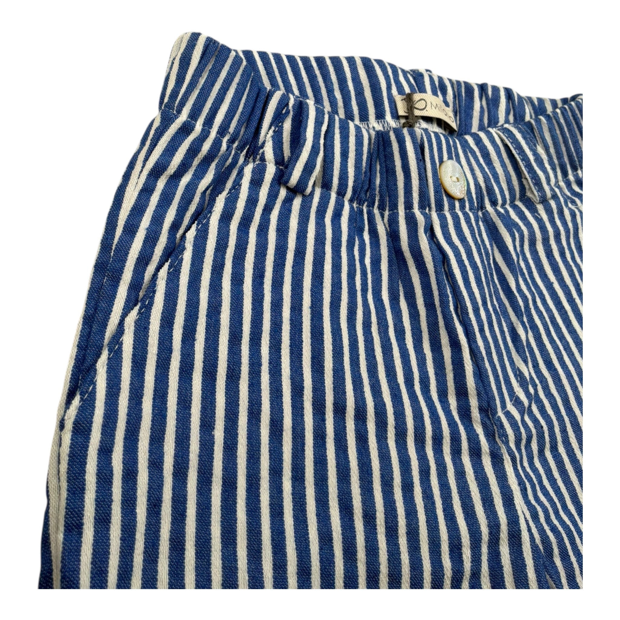 J.O. Milano Bermuda Fantasia A Righe con Elastico In Vita per Neonato 574M1 BLU J.O. MILANO 