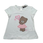 J.O. Milano T-Shirt Girocollo tinta unita con Ricamo Bianco per Neonata 576F3 BIANCO J.O. MILANO 