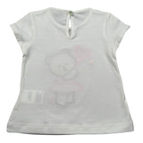 J.O. Milano T-Shirt Girocollo tinta unita con Ricamo Bianco per Neonata 576F3 BIANCO J.O. MILANO 