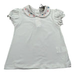 J.O. Milano T-Shirt tinta unita con Colletto Bianco per Neonata 576G3 BIANCO J.O. MILANO 