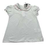 J.O. Milano T-Shirt tinta unita con Colletto Bianco per Neonata 576G3 BIANCO J.O. MILANO 