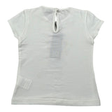 J.O. Milano T-Shirt Girocollo Tinta Unita con Stampa per Neonata 576O1 BIANCO J.O. MILANO 