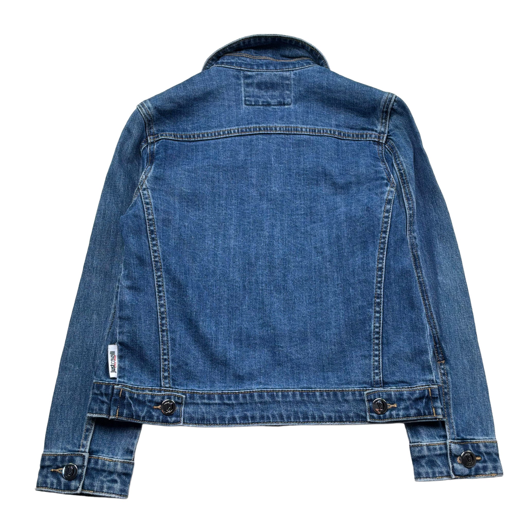 Just Cavalli Giubbino In Denim Tinta Unita per Bambino JBP26123GB BLU JUST CAVALLI 