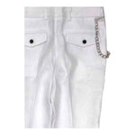 John Richmond Pantalone Tinta Unita con Bottoni per Bambino RBP24099PA BIANCO JOHN RICHMOND 
