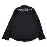 John Richmond Camicia Tinta Unita Collo Coreano per Bambino RBP24108CA NERO JOHN RICHMOND 