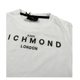John Richmond t-shirt tinta unita con stampa per Bambino RBP25008CJX BIANCO/NERO JOHN RICHMOND 