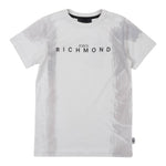 John Richmond T-Shirt Girocollo tinta unita con Stampa Grigio per Bambino RBP25077TSXX GRIGIO JOHN RICHMOND 