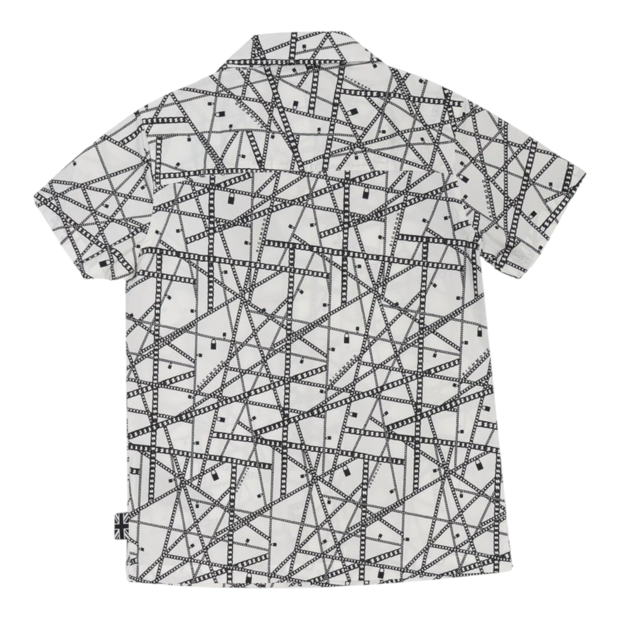 John Richmond Camicia Tinta Unita con Fantasia per Bambino RBP25093CAXX BIANCO JOHN RICHMOND 