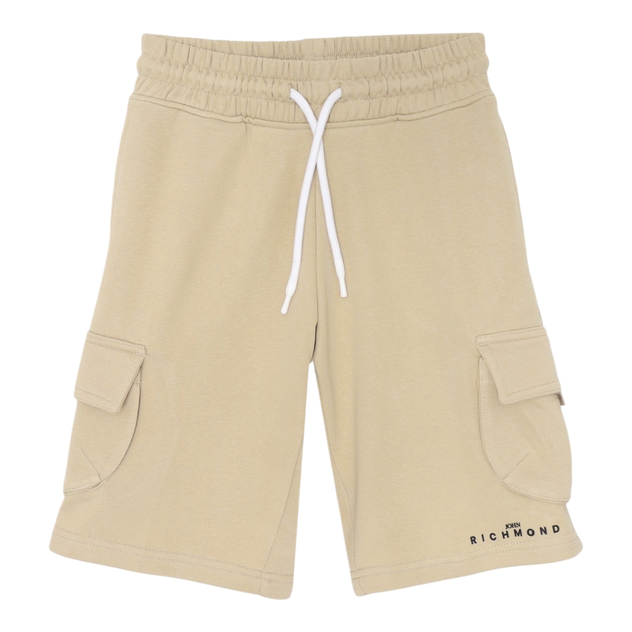 John Richmond Bermuda In Felpa Tinta Unita con Logo per Neonato RBP25136BEN BEIGE JOHN RICHMOND 