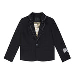 John Richmond Giacca Tinta Unita con Borchie per Bambino RBP25148GCX NERO JOHN RICHMOND 