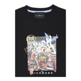 John Richmond T-Shirt Tinta Unita con Stampa per Bambino RBP25170TS NERO JOHN RICHMOND 