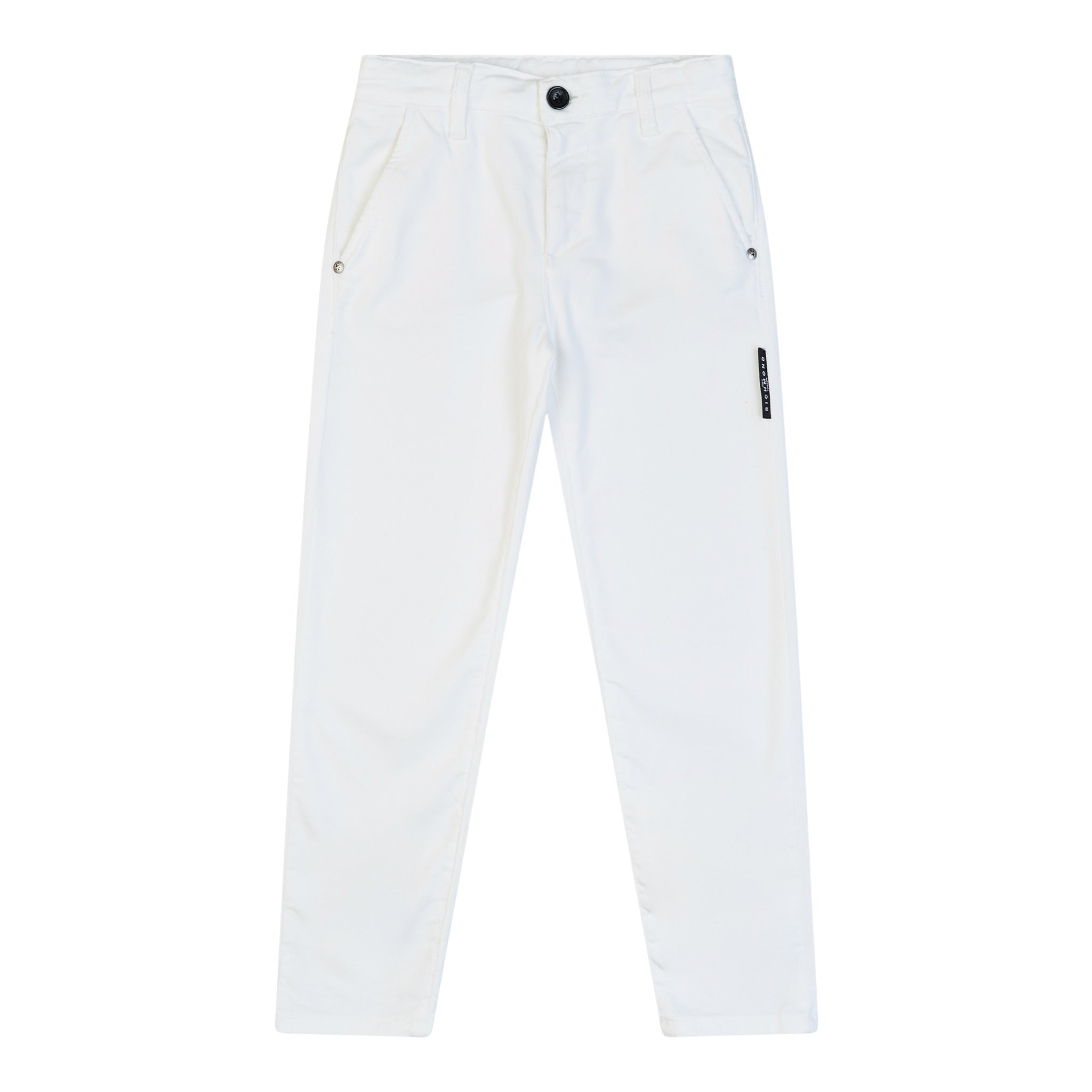 John Richmond Pantalone Tinta Unita  per Bambino RBP25188PAXX BIANCO JOHN RICHMOND 