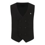 John Richmond Gilet Tinta Unita Doppiopetto per Bambino RBP25220GT NERO JOHN RICHMOND 
