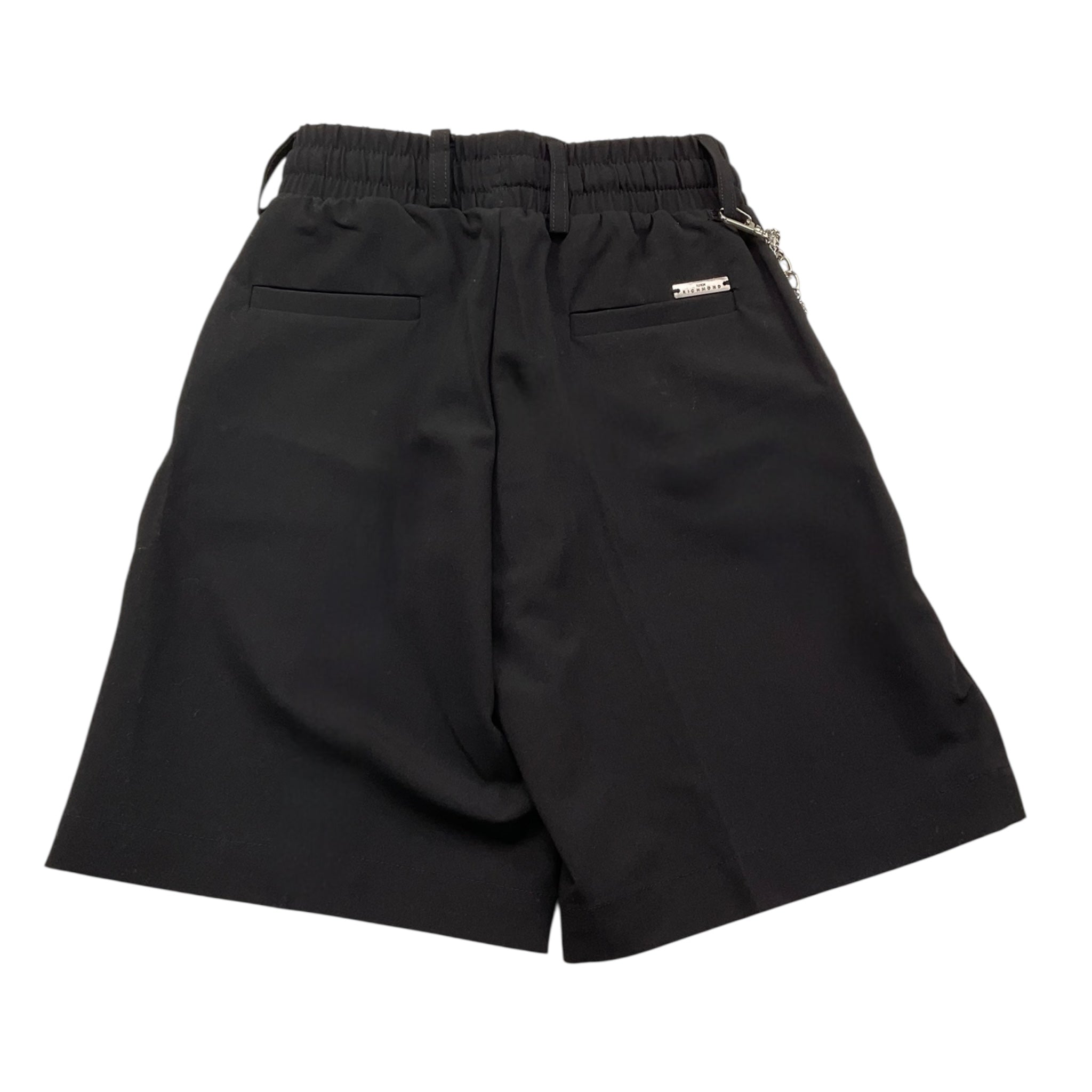 John Richmond Bermuda Tinta Unita con Elastico In Vita per Bambino RBP25226BE NERO JOHN RICHMOND 