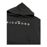 John Richmond Felpa Chiusa con Cappuccio Tinta Unita per Bambino RBP26003FE NERO JOHN RICHMOND 
