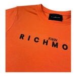 John Richmond T-Shirt Girocollo Tinta Unita con Logo per Bambino RBP26008TS ARANCIONE JOHN RICHMOND 