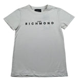John Richmond T-Shirt Girocollo Tinta Unita con Logo per Bambino RBP26008TS GRIGIO JOHN RICHMOND 