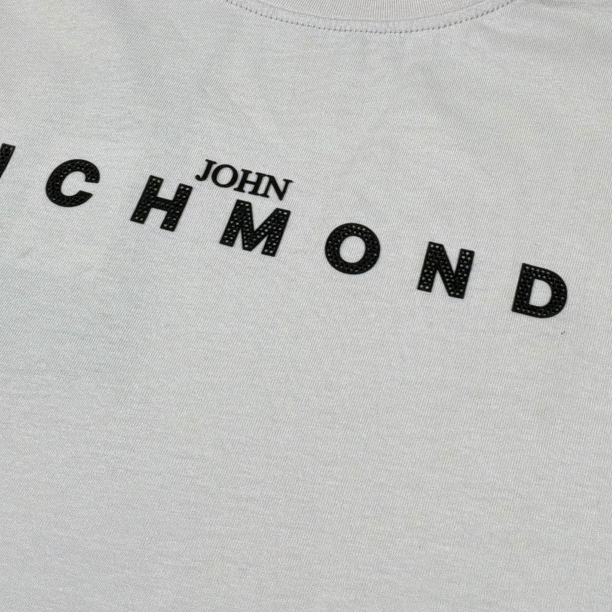 John Richmond Shirt Girocollo Tinta Unita con Stampa per Bambino RBP26021TS GRIGIO JOHN RICHMOND 