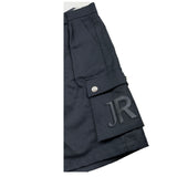 John Richmond Bermuda Tinta Unita con Elastico In Vita per Bambino RBP26046BE NERO JOHN RICHMOND 