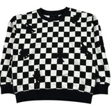 John Richmond Felpa Chiusa Girocollo Bicolore per Bambino RBP26103FE BIANCO/NERO JOHN RICHMOND 