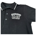 John Richmond Polo Mezza Manica Tinta Unita con Logo per Bambino RBP26106PO NERO JOHN RICHMOND 