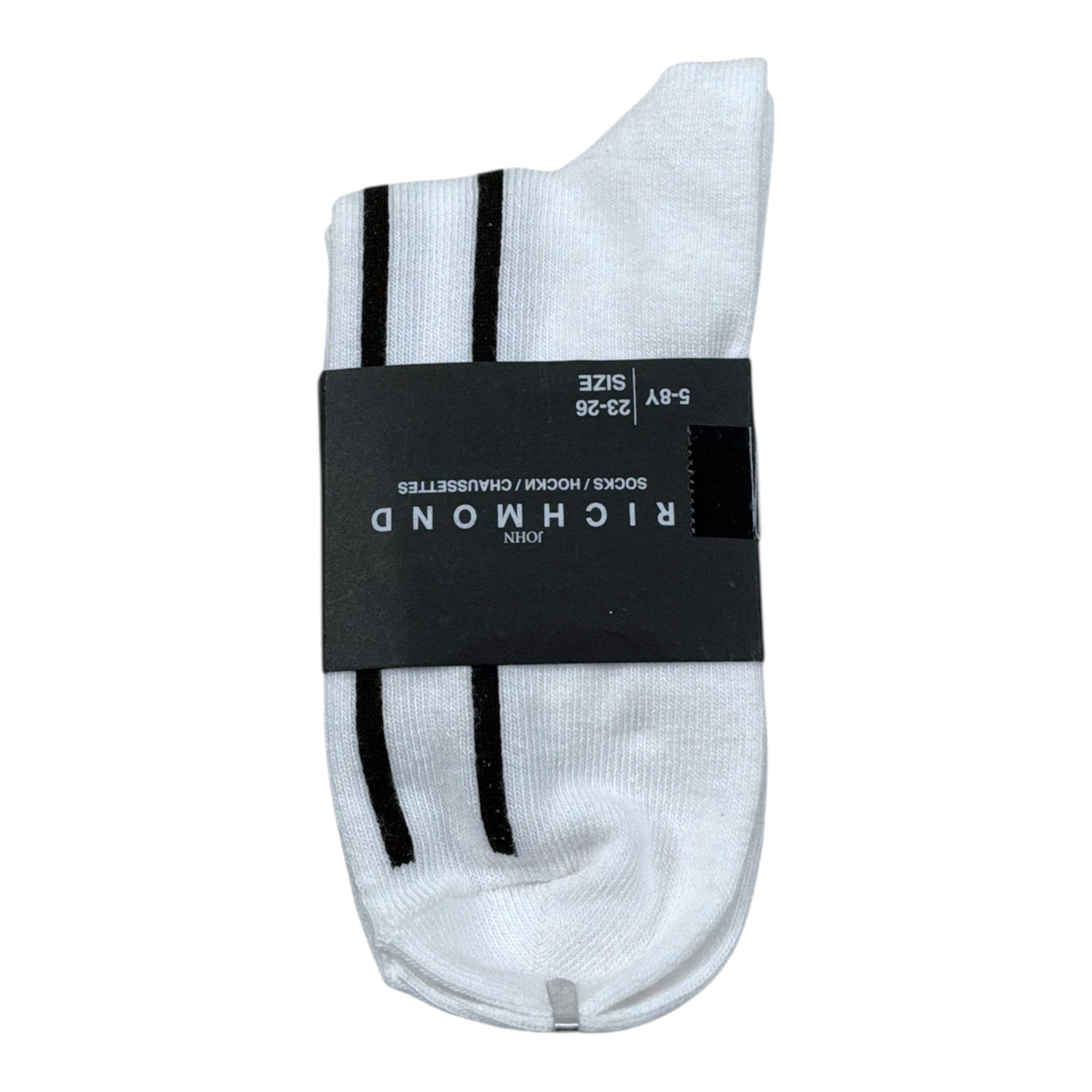 John Richmond Calzini Tinta Unita con Logo per Bambino RBP26117CZ BIANCO JOHN RICHMOND 