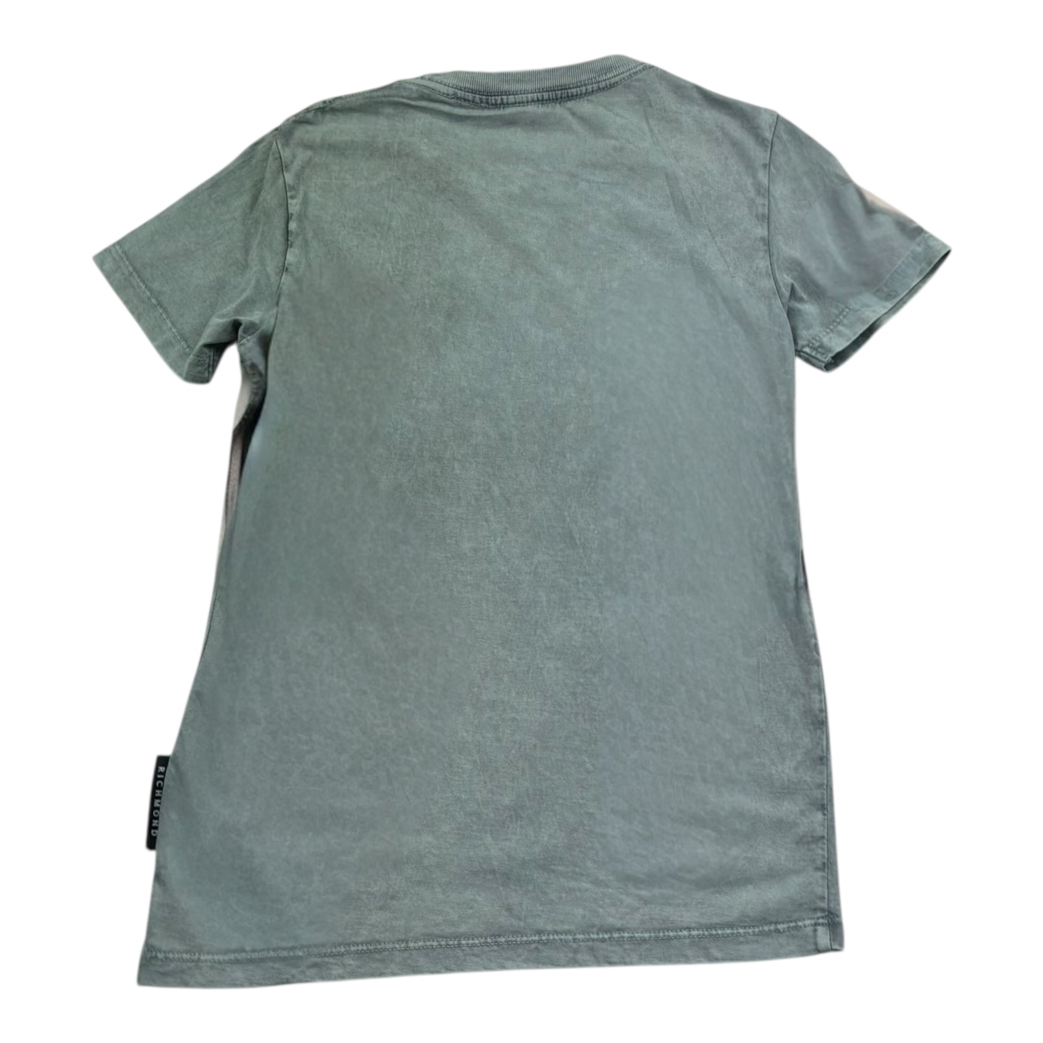 John Richmond T-Shirt Girocollo Tinta Unita con Stampa per Bambino RBP26149TS VERDE JOHN RICHMOND 