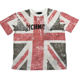 John Richmond T-Shirt Girocollo Tinta Unita con Stampa Bandiera per Bambino RBP26198TS PANNA JOHN RICHMOND 