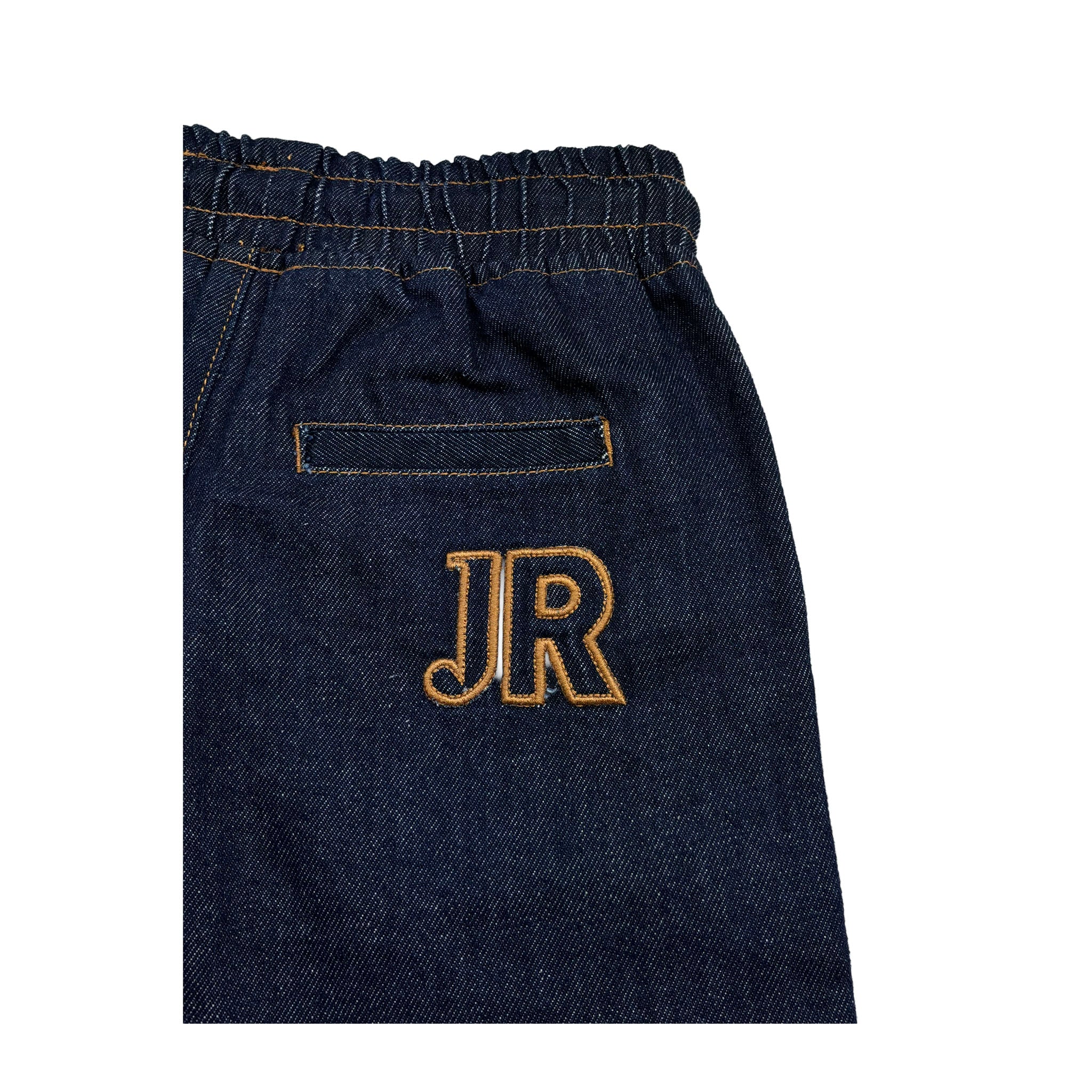 John Richmond Bermuda Tinta Unita In Denim con Elastico In Vita per Bambino RBP26208BE BLU JOHN RICHMOND 