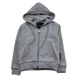 John Richmond Felpa con Zip E Cappuccio Tinta Unita per Bambino RBP26214FE GRIGIO JOHN RICHMOND 