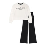 John Richmond Completo 2 Pezzi Felpa-Pantalone per Neonata RGP25004CF BIANCO/NERO JOHN RICHMOND 