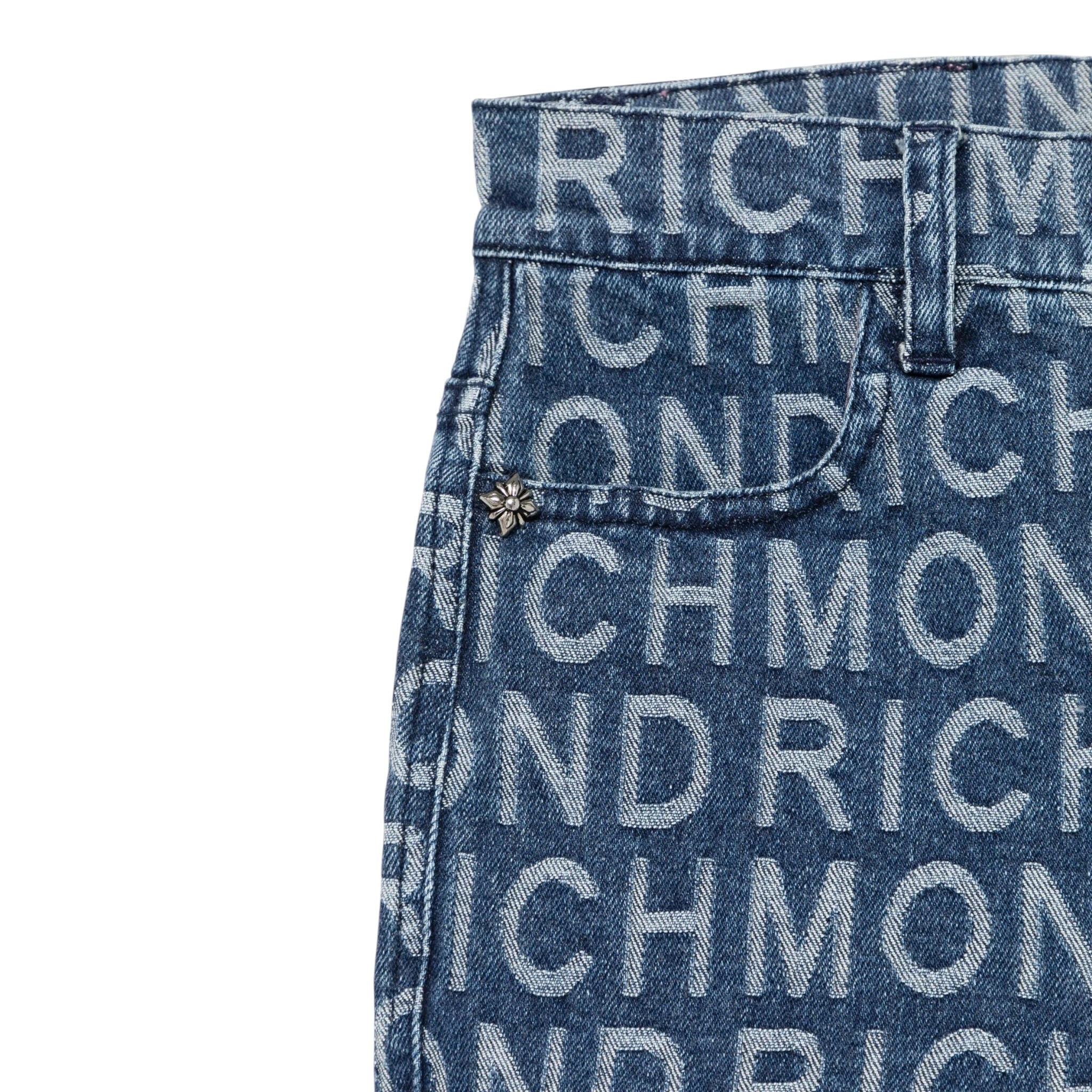 John Richmond Short In Denim Logato Blu per Bambina RGP25122SHXX BLU JOHN RICHMOND 