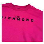 John Richmond Felpa Chiusa Girocollo Tinta Unita con Stampa per Bambina RGP26010FE FUXIA JOHN RICHMOND 